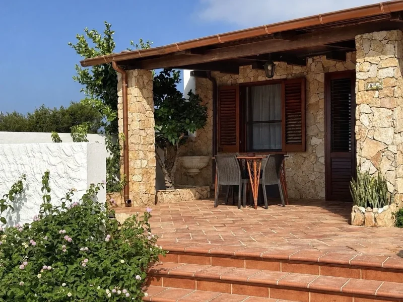 La veranda della villetta 3 posti
